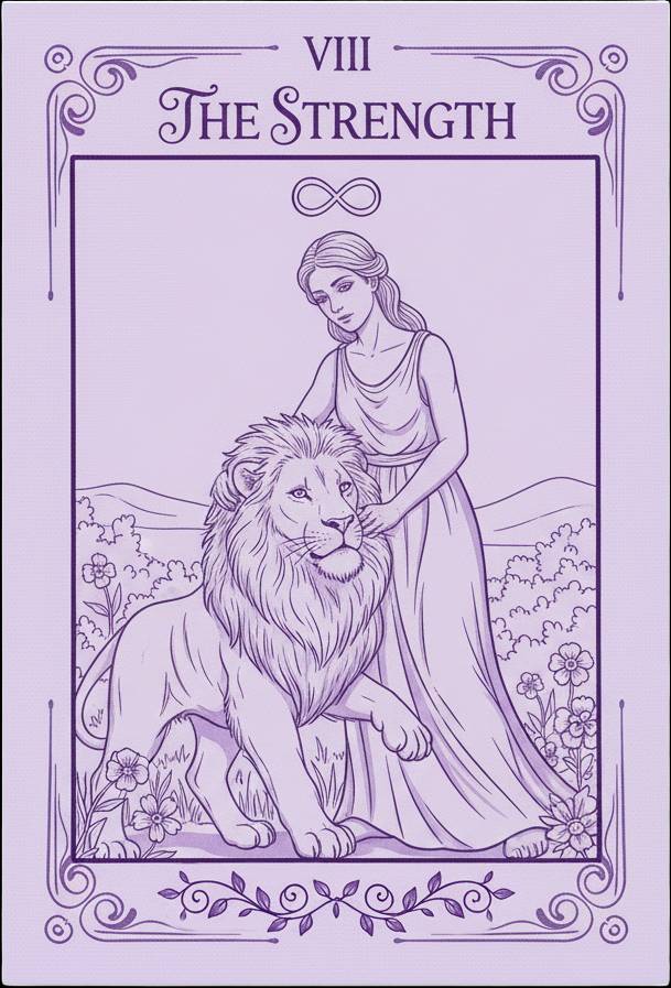 Strength Tarot Card Meaning - Courage and Inner Power