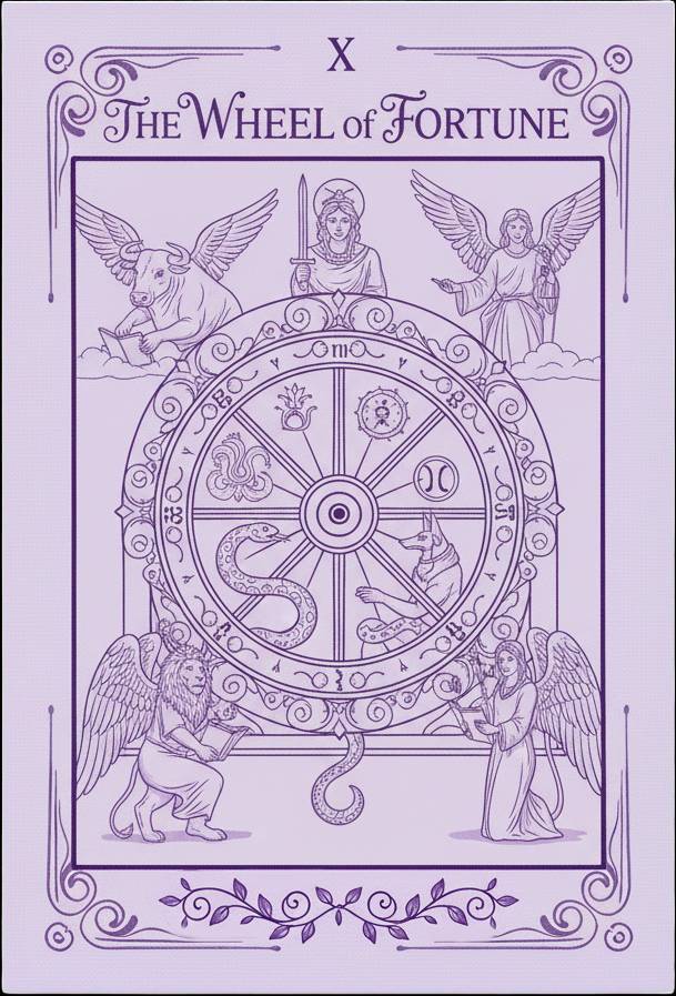 Wheel of Fortune Tarot Card Meaning - Cycles and Destiny